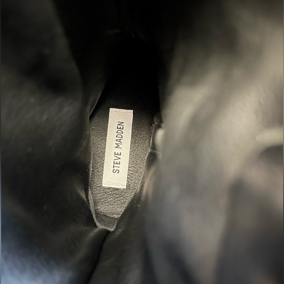 Steve Madden - Hayward Black Leather - Cowboy Boot - Picture 3 of 9